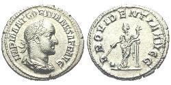 1 Denarius 羅馬帝國 銀 戈爾迪安二世