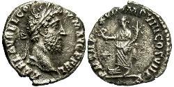1 Denarius 羅馬帝國 銀 康茂德