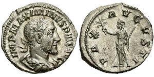 1 Denarius 羅馬帝國 銀 Maximinus I Thrax (173-238)