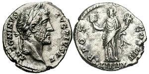 1 Denarius 羅馬帝國 銀 Antoninus Pius  (86-161)