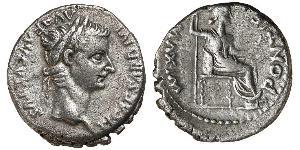 1 Denarius 羅馬帝國 銀 Tiberius Claudius Nero (42 BC-37)