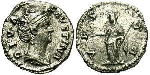 1 Denarius 羅馬帝國 銀 大福斯蒂娜