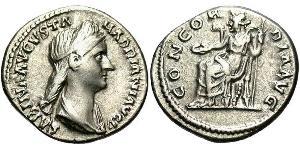 1 Denarius 羅馬帝國 銀 Vibia Sabina (83-137)