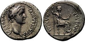 1 Denarius 羅馬帝國 銀 Tiberius Claudius Nero (42 BC-37)