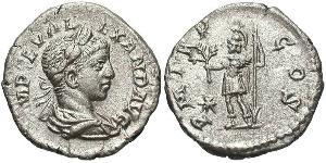 1 Denarius 羅馬帝國 銀 亚历山大·塞维鲁 (208-235)