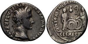 1 Denarius 羅馬帝國 銀 Augustus (63BC- 14) 