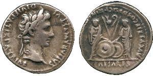 1 Denarius 羅馬帝國 銀 Augustus (63BC- 14) 