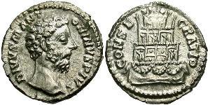 1 Denarius 羅馬帝國 銀 Marcus Aurelius (121-180)
