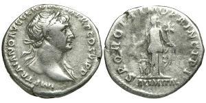 1 Denarius 羅馬帝國 銀 Trajan (53-117)