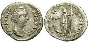 1 Denarius 羅馬帝國 銀 大福斯蒂娜