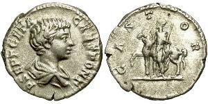 1 Denarius 羅馬帝國 銀 塞普提米乌斯·盖塔