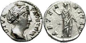 1 Denarius 羅馬帝國 銀 大福斯蒂娜