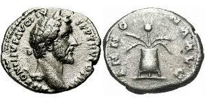 1 Denarius 羅馬帝國 銀 Antoninus Pius  (86-161)