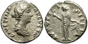 1 Denarius 羅馬帝國 銀 Faustina II (130-175)