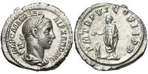 1 Denarius 羅馬帝國 銀 亚历山大·塞维鲁 (208-235)