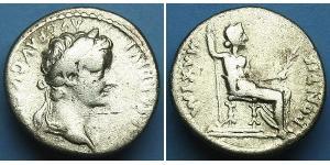 1 Denarius 羅馬帝國 銀 Tiberius Claudius Nero (42 BC-37)