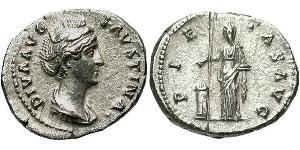 1 Denarius 羅馬帝國 銀 大福斯蒂娜