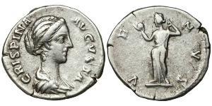1 Denarius 羅馬帝國 銀 Bruttia Crispina (164-187)
