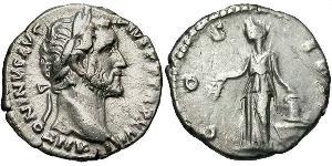 1 Denarius 羅馬帝國 銀 Antoninus Pius  (86-161)