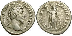 1 Denarius 羅馬帝國 銀 Marcus Aurelius (121-180)