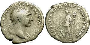 1 Denarius 羅馬帝國 銀 Trajan (53-117)