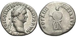 1 Denarius 羅馬帝國 銀 Domitian  (51-96)