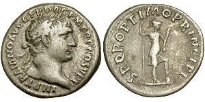 1 Denarius 羅馬帝國 銀 Trajan (53-117)