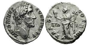 1 Denarius 羅馬帝國 銀 Antoninus Pius  (86-161)