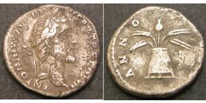 1 Denarius 羅馬帝國 銀 Antoninus Pius  (86-161)