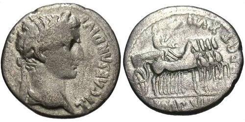 1 Denarius 羅馬帝國 銀 Tiberius Claudius Nero (42 BC-37)