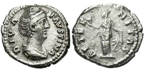 1 Denarius 羅馬帝國 銀 大福斯蒂娜