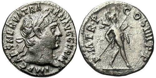 1 Denarius 羅馬帝國 銀 Trajan (53-117)