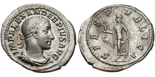 1 Denarius 羅馬帝國 銀 亚历山大·塞维鲁 (208-235)