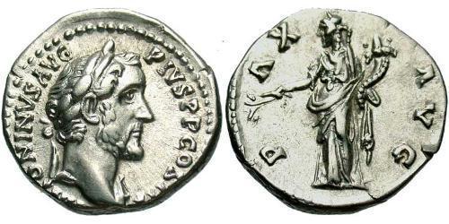 1 Denarius 羅馬帝國 銀 Antoninus Pius  (86-161)