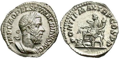 1 Denarius 羅馬帝國 銀 马克里努斯