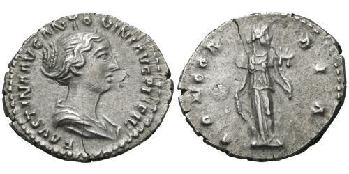 1 Denarius 羅馬帝國 銀 Faustina II (130-175)