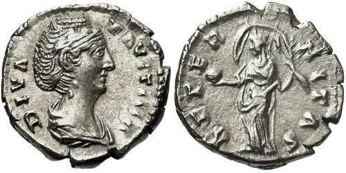 1 Denarius 羅馬帝國 銀 大福斯蒂娜