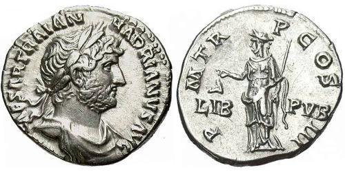 1 Denarius 羅馬帝國 銀 哈德良