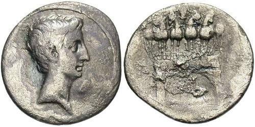 1 Denarius 羅馬帝國 銀 Augustus (63BC- 14) 