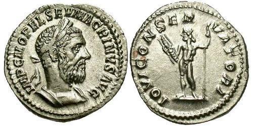 1 Denarius 羅馬帝國 銀 马克里努斯