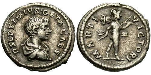 1 Denarius 羅馬帝國 銀 塞普提米乌斯·盖塔