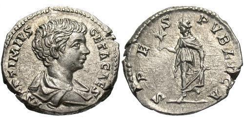 1 Denarius 羅馬帝國 銀 塞普提米乌斯·盖塔