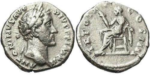 1 Denarius 羅馬帝國 銀 Antoninus Pius  (86-161)
