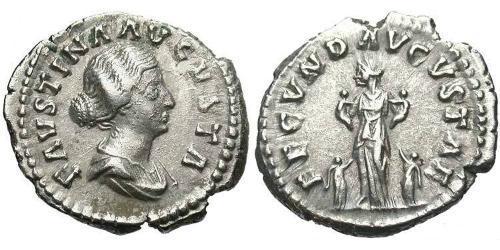 1 Denarius 羅馬帝國 銀 Faustina II (130-175)