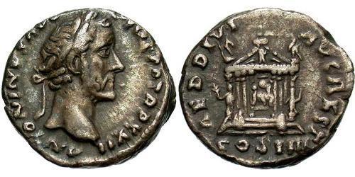 1 Denarius 羅馬帝國 銀 Antoninus Pius  (86-161)