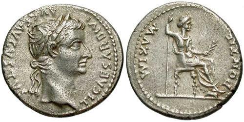 1 Denarius 羅馬帝國 銀 Tiberius Claudius Nero (42 BC-37)