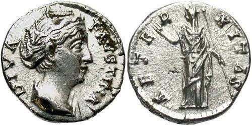 1 Denarius 羅馬帝國 銀 大福斯蒂娜
