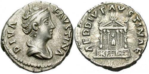 1 Denarius 羅馬帝國 銀 大福斯蒂娜