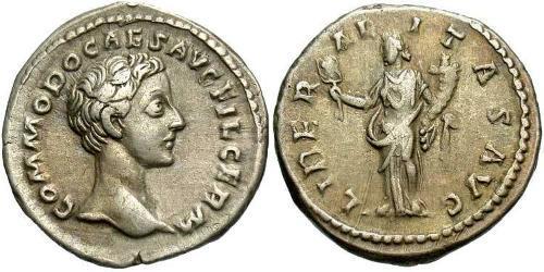 1 Denarius 羅馬帝國 銀 康茂德