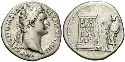 1 Denarius 羅馬帝國 銀 Domitian  (51-96)